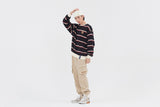 ロマンティッククラウン(ROMANTIC CROWN)21C BOYS STRIPED SWEATSHIRT_NAVY