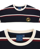 ロマンティッククラウン(ROMANTIC CROWN)21C BOYS STRIPED SWEATSHIRT_NAVY