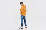 ロマンティッククラウン(ROMANTIC CROWN) 21C BOYS RMTCRW LOGO HOOD_YELLOW