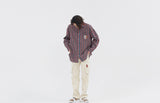 ロマンティッククラウン(ROMANTIC CROWN) 90S STRIPED SHIRT_BURGUNDY