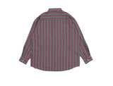 ロマンティッククラウン(ROMANTIC CROWN) 90S STRIPED SHIRT_BURGUNDY