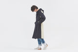 ロマンティッククラウン(ROMANTIC CROWN) WIDE LAPEL TRENCH COAT_NAVY