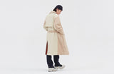 ロマンティッククラウン(ROMANTIC CROWN) WIDE LAPEL TRENCH COAT_BEIGE