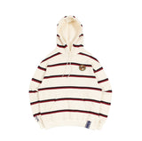 ロマンティッククラウン(ROMANTIC CROWN)  21C BOYS STRIPE HOOD_OATMEAL