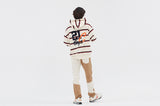 ロマンティッククラウン(ROMANTIC CROWN)  21C BOYS STRIPE HOOD_OATMEAL