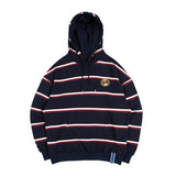 ロマンティッククラウン(ROMANTIC CROWN)  21C BOYS STRIPE HOOD_NAVY