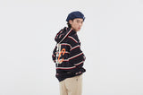 ロマンティッククラウン(ROMANTIC CROWN)  21C BOYS STRIPE HOOD_NAVY