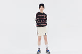 ロマンティッククラウン(ROMANTIC CROWN)  21C BOYS STRIPE HOOD_NAVY