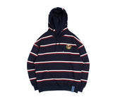 ロマンティッククラウン(ROMANTIC CROWN)  21C BOYS STRIPE HOOD_NAVY