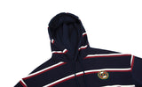 ロマンティッククラウン(ROMANTIC CROWN)  21C BOYS STRIPE HOOD_NAVY