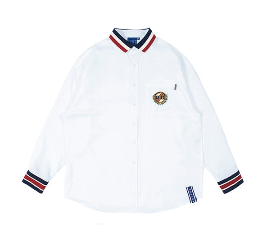 ロマンティッククラウン(ROMANTIC CROWN) 21C BOYS COLLAR SHIRT_WHITE