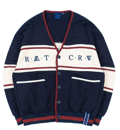 ROMANTIC CROWN BOYS COTTON CARDIGAN NAVY季節感春秋冬 - カーディガン