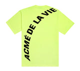 アクメドラビ(acme' de la vie) ADLV NEON BIG LOGO SHORT SLEEVE T-SHIRT YELLOW