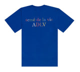 アクメドラビ(acme' de la vie) ADLV X Steven Willson UPSIDE DOWN SHORT SLEEVE BLUE