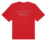 アクメドラビ(acme' de la vie) ADLV X Steven Willson UPSIDE DOWN SHORT SLEEVE RED