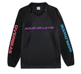 アクメドラビ(acme' de la vie) ADLV WORLD WIDE LONG SLEEVE T-SHIRT BLACK