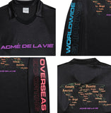 アクメドラビ(acme' de la vie) ADLV WORLD WIDE LONG SLEEVE T-SHIRT BLACK