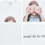 アクメドラビ(acme' de la vie) ADLV BABY FACE SHORT SLEEVE T-SHIR WHITE DONUT 3