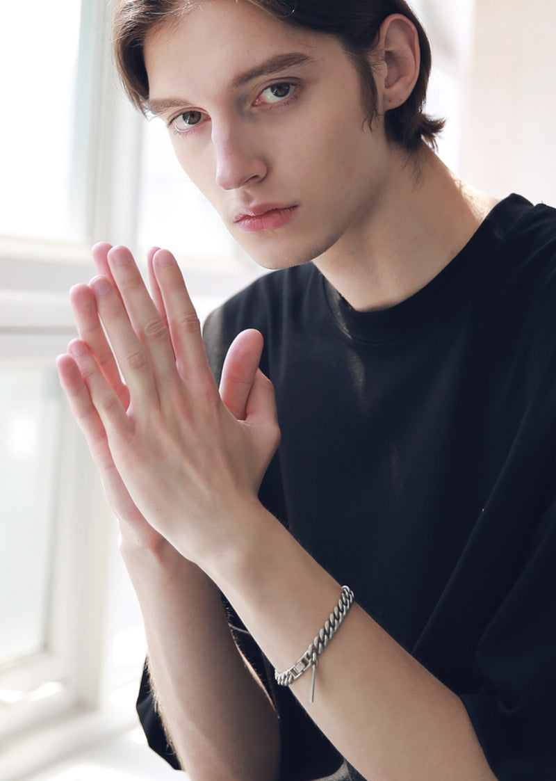 マスノウン(MASSNOUN) SL LOGO CHAIN BRACELET MSNAJ006-MT