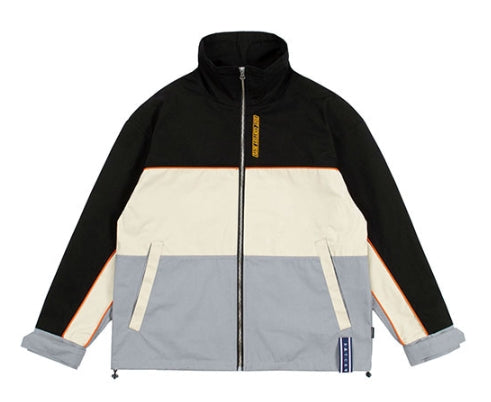 ロマンティッククラウン(ROMANTIC CROWN)  PIPING RACING JACKET_BLACK