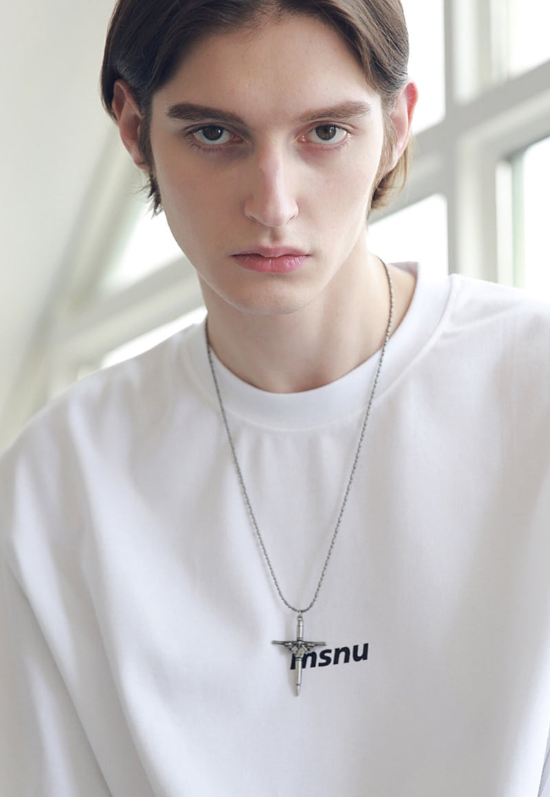 マスノウン(MASSNOUN) BULLET&SHOT CROSS PENDANT MSNAJ003-BS