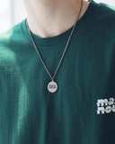 マスノウン(MASSNOUN) SL LOGO ZIGZAG PENDANT MSNAJ001-BS