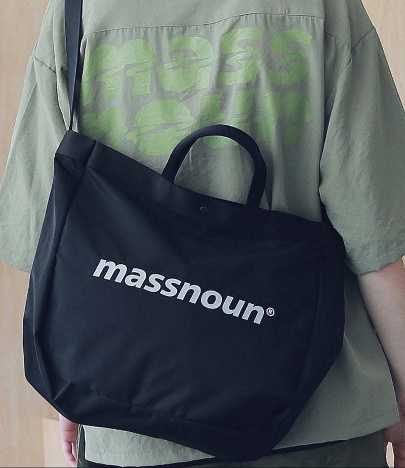マスノウン(MASSNOUN) SL LOGO 3M 2WAY SHOULDER BAG MSNAB002-BK