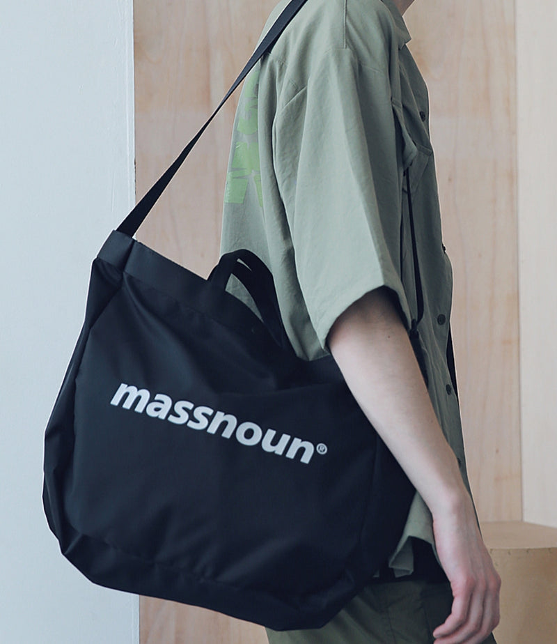マスノウン(MASSNOUN) SL LOGO 3M 2WAY SHOULDER BAG MSNAB002-BK