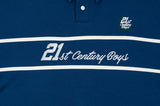 ロマンティッククラウン(ROMANTIC CROWN) 21C BOYS RUGBY SHIRT_BLUE