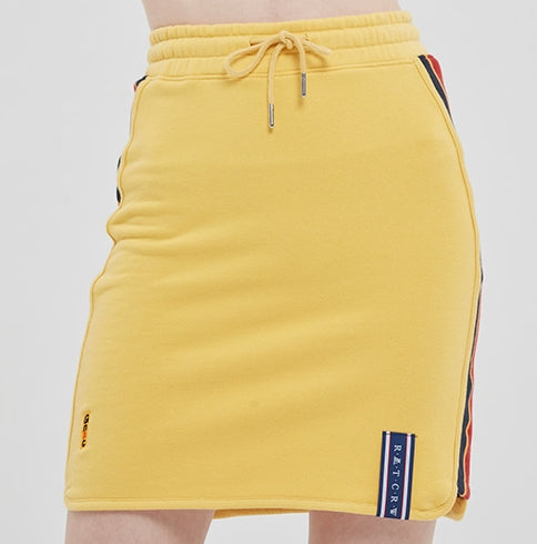 ロマンティッククラウン(ROMANTIC CROWN) SIDE LINE SPORTS SKIRT_BUTTER