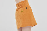 ロマンティッククラウン(ROMANTIC CROWN) CORDUROY POCKET SKIRT_YELLOW