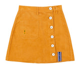 ロマンティッククラウン(ROMANTIC CROWN) CORDUROY POCKET SKIRT_YELLOW