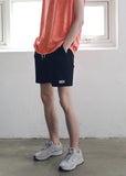 マスノウン(MASSNOUN) SL LOGO BASIC SHORT PANTS MSNSP003-BK