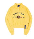 ロマンティッククラウン(ROMANTIC CROWN)RMTCRW CLASSIC LOGO POLO SHIRT_BUTTER