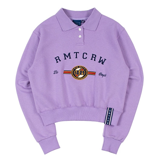 ロマンティッククラウン(ROMANTIC CROWN) RMTCRW CLASSIC LOGO POLO SHIRT_PURPLE