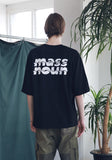 マスノウン(MASSNOUN) SL LOGO ZIGZAG OVERSIZED T-SHIRTS MSNTS004-BK