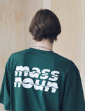 マスノウン(MASSNOUN) SL LOGO ZIGZAG OVERSIZED T-SHIRTS MSNTS004-GN