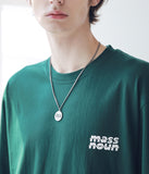 マスノウン(MASSNOUN) SL LOGO ZIGZAG OVERSIZED T-SHIRTS MSNTS004-GN