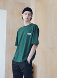 マスノウン(MASSNOUN) SL LOGO ZIGZAG OVERSIZED T-SHIRTS MSNTS004-GN