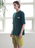 マスノウン(MASSNOUN) SL LOGO ZIGZAG OVERSIZED T-SHIRTS MSNTS004-GN