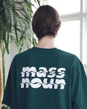 マスノウン(MASSNOUN) SL LOGO ZIGZAG OVERSIZED T-SHIRTS MSNTS004-GN