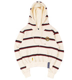 ロマンティッククラウン(ROMANTIC CROWN) GNAC STRIPE HOOD_OATMEAL