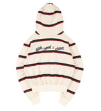 ロマンティッククラウン(ROMANTIC CROWN) GNAC STRIPE HOOD_OATMEAL