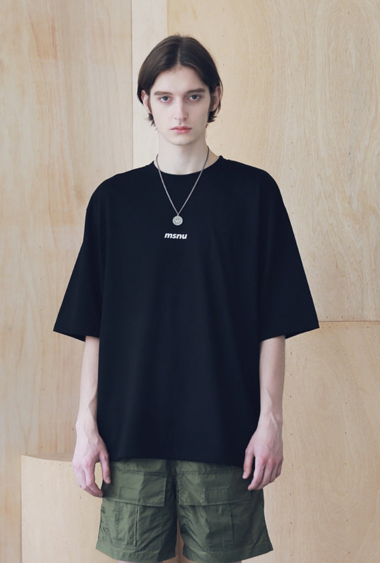マスノウン(MASSNOUN) MSNU DISASSEMBLE OVERSIZED T-SHIRTS MSNTS005-BK