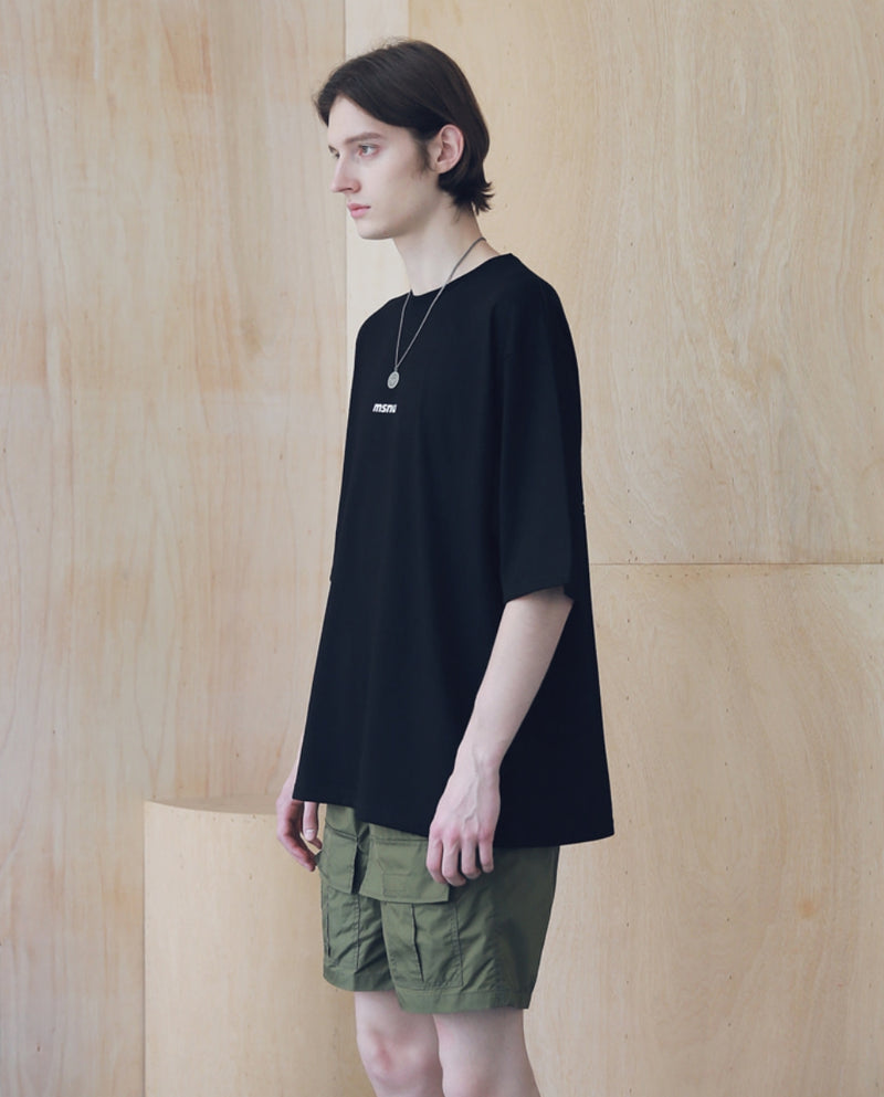 マスノウン(MASSNOUN) MSNU DISASSEMBLE OVERSIZED T-SHIRTS MSNTS005-BK