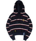 ロマンティッククラウン(ROMANTIC CROWN) GNAC STRIPE HOOD_NAVY