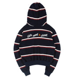 ロマンティッククラウン(ROMANTIC CROWN) GNAC STRIPE HOOD_NAVY