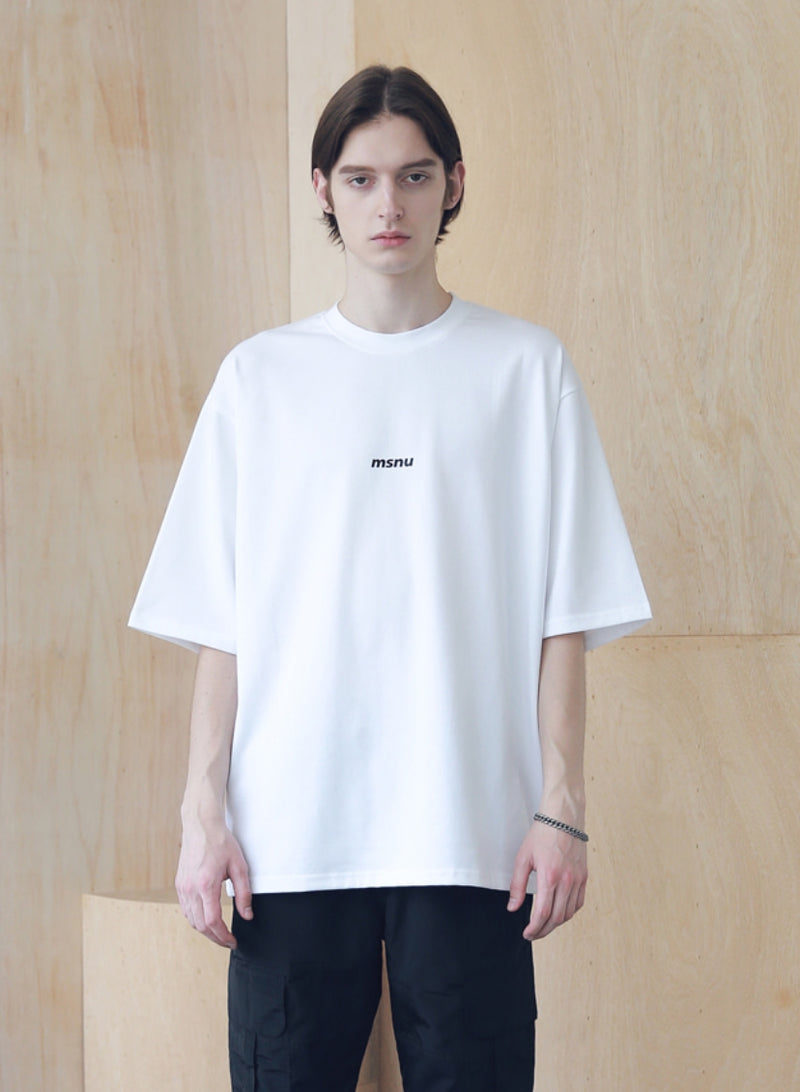 マスノウン(MASSNOUN) MSNU DISASSEMBLE OVERSIZED T-SHIRTS MSNTS005-WT