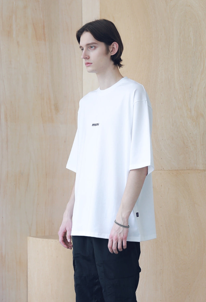 マスノウン(MASSNOUN) MSNU DISASSEMBLE OVERSIZED T-SHIRTS MSNTS005-WT