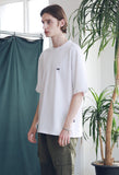 マスノウン(MASSNOUN) SL LOGO SEVERAL LINE OVERSIZED T-SHIRTS MSNTS006-WT